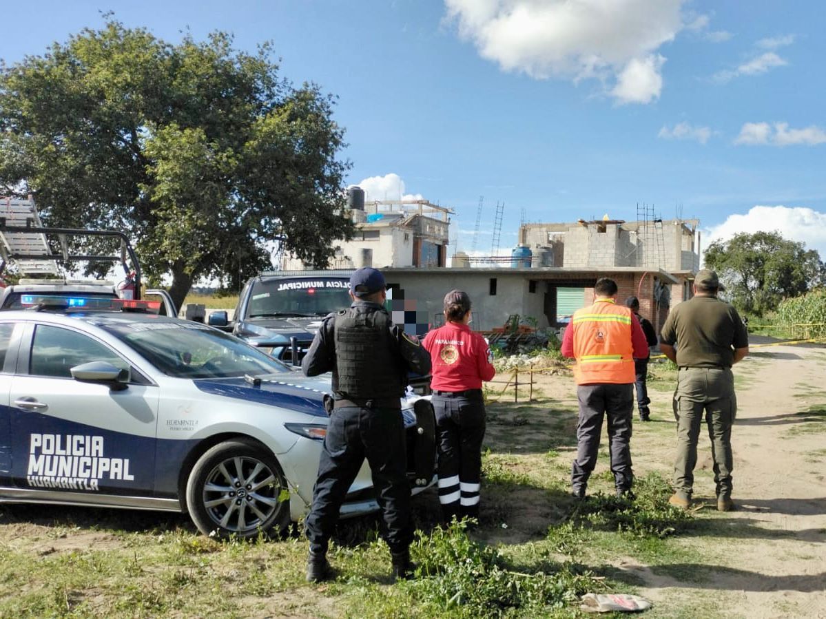 Acordona Policía de Huamantla inmueble donde se hallaron cuatro personas sin vida